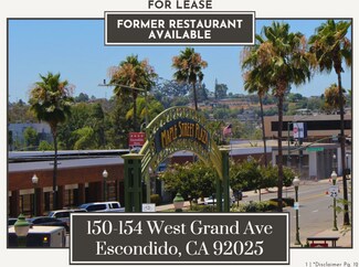 Plus de détails pour 150-154 W Grand ave, Escondido, CA - Local commercial à louer