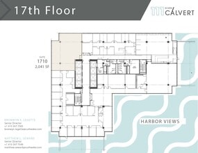 111 S Calvert St, Baltimore, MD à louer Plan d’étage– Image 1 sur 1