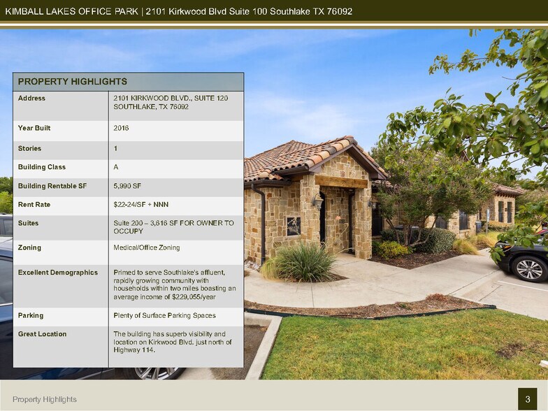 2101 E Kirkwood Blvd, Southlake, TX à vendre - Photo de l’immeuble – Image 3 sur 47