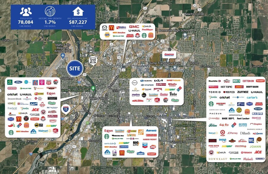 TBD International Way, Idaho Falls, ID à louer - Aérien – Image 2 sur 2