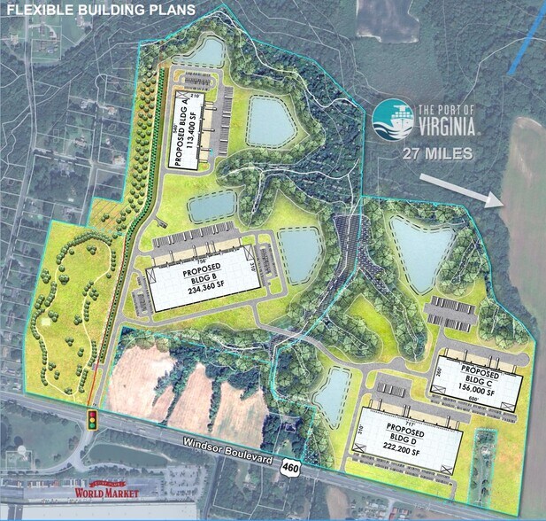 Tidewater Logistics Center-Building A, Windsor, VA à louer - Plan de site – Image 3 sur 3