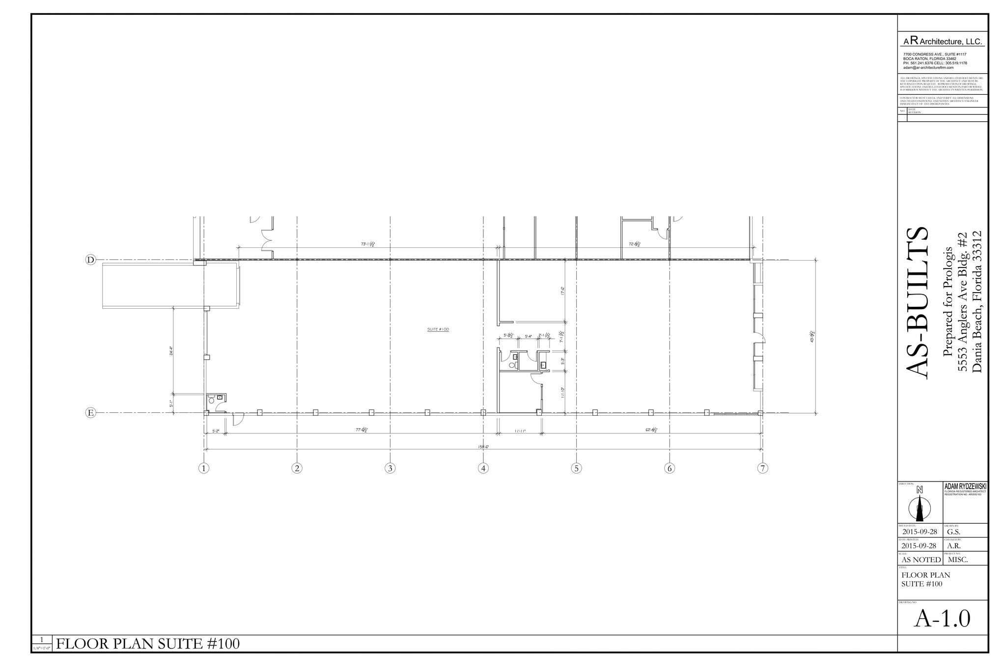 5553 Anglers Ave, Fort Lauderdale, FL à louer Plan de site– Image 1 sur 5