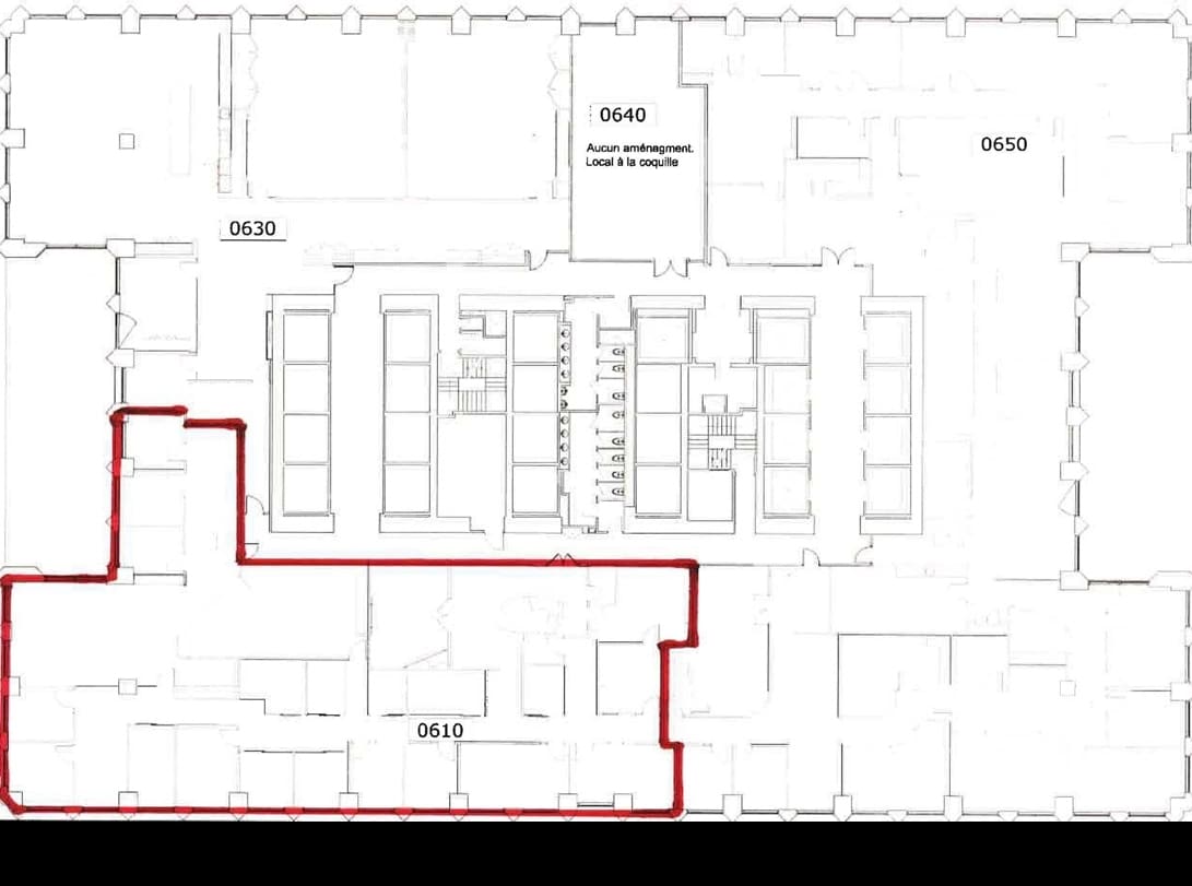 1000 Rue De La Gauchetière O, Montréal, QC à louer Plan d’étage– Image 1 sur 8