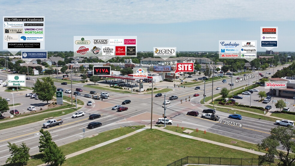 2126 N Webb Rd, Wichita, KS à louer - Aérien – Image 2 sur 2