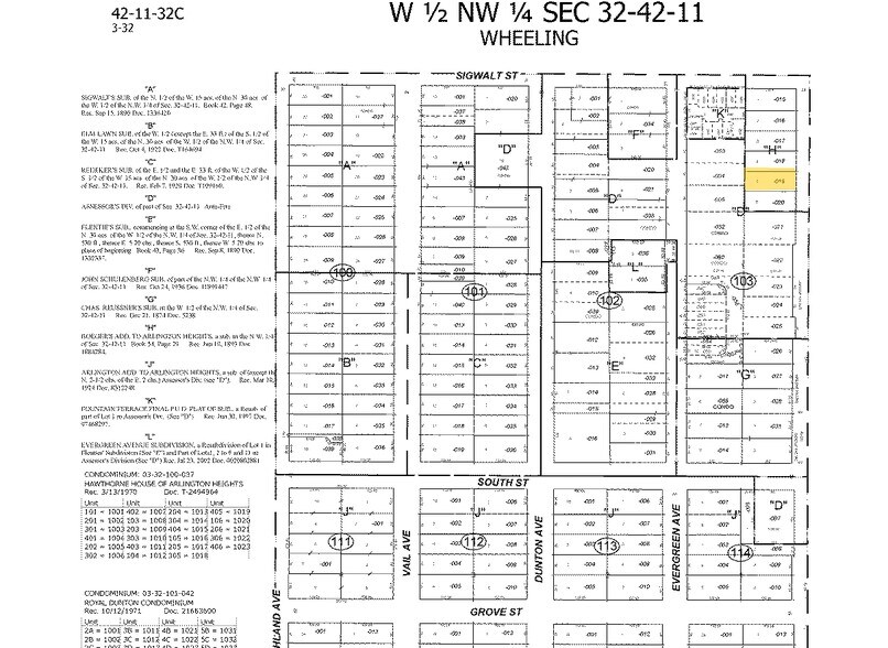 116 S Arlington Heights Rd, Arlington Heights, IL à louer - Plan cadastral – Image 3 sur 3