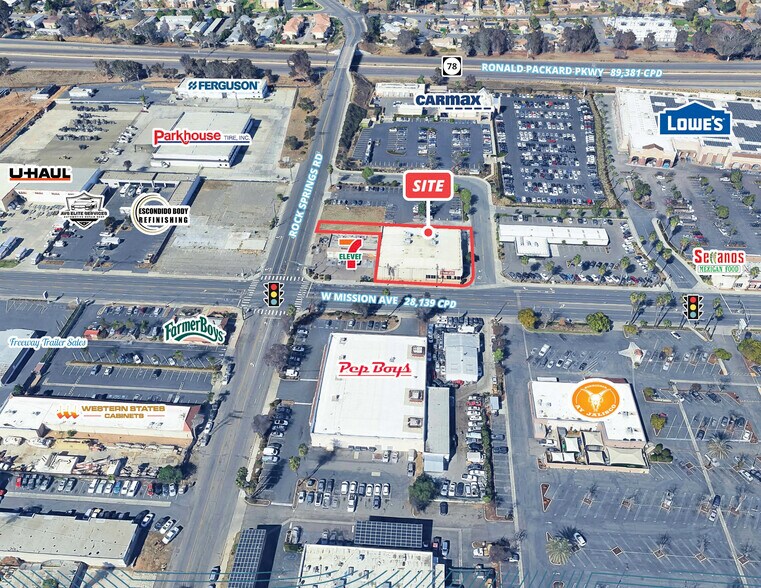 840 W Mission Ave, Escondido, CA à louer - Photo de l’immeuble – Image 2 sur 4