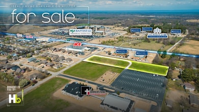 2.83 AC Disciple Dr., Jonesboro, AR - VUE AÉRIENNE  vue de carte - Image1