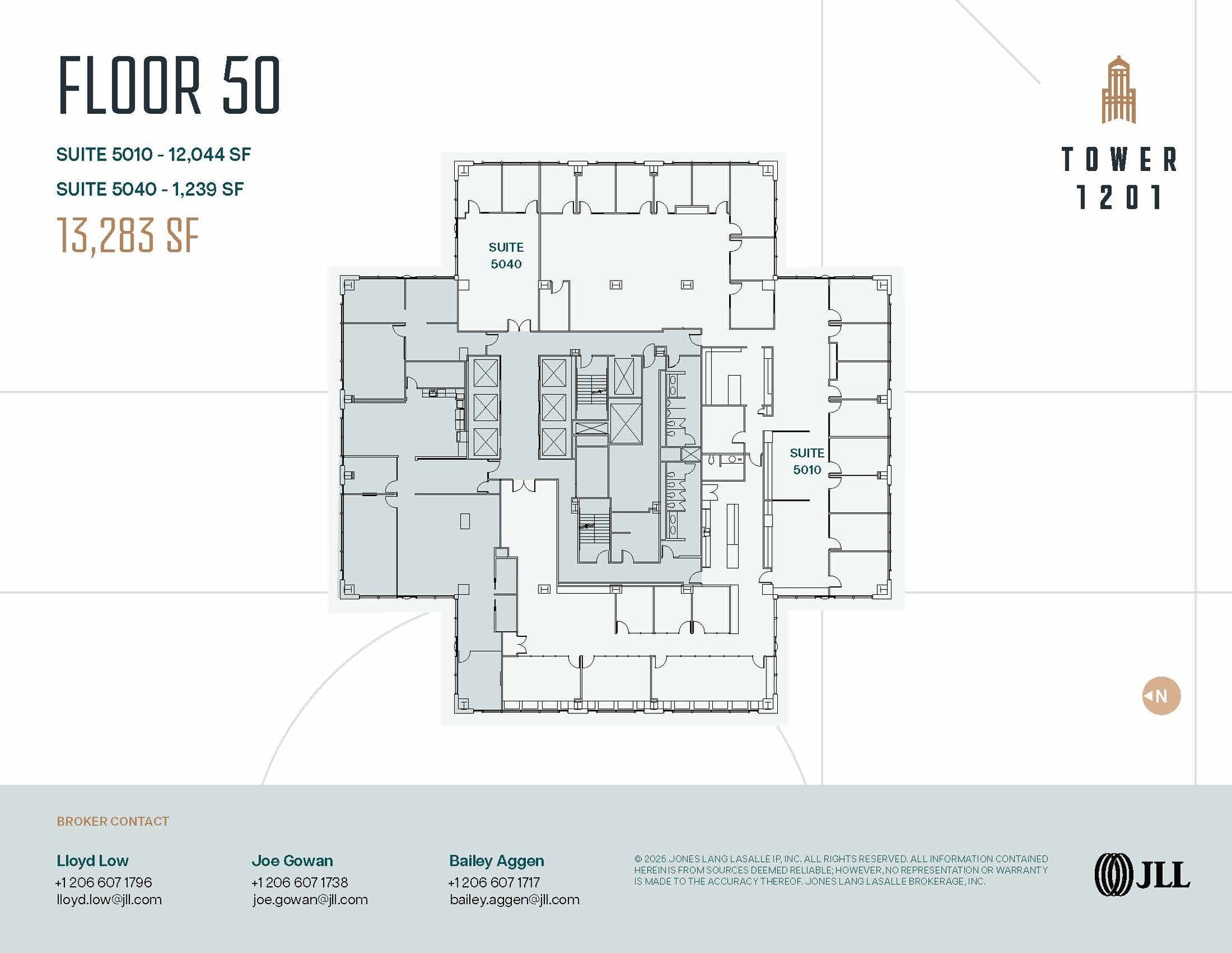 1201 3rd Ave, Seattle, WA à louer Plan d’étage– Image 1 sur 2