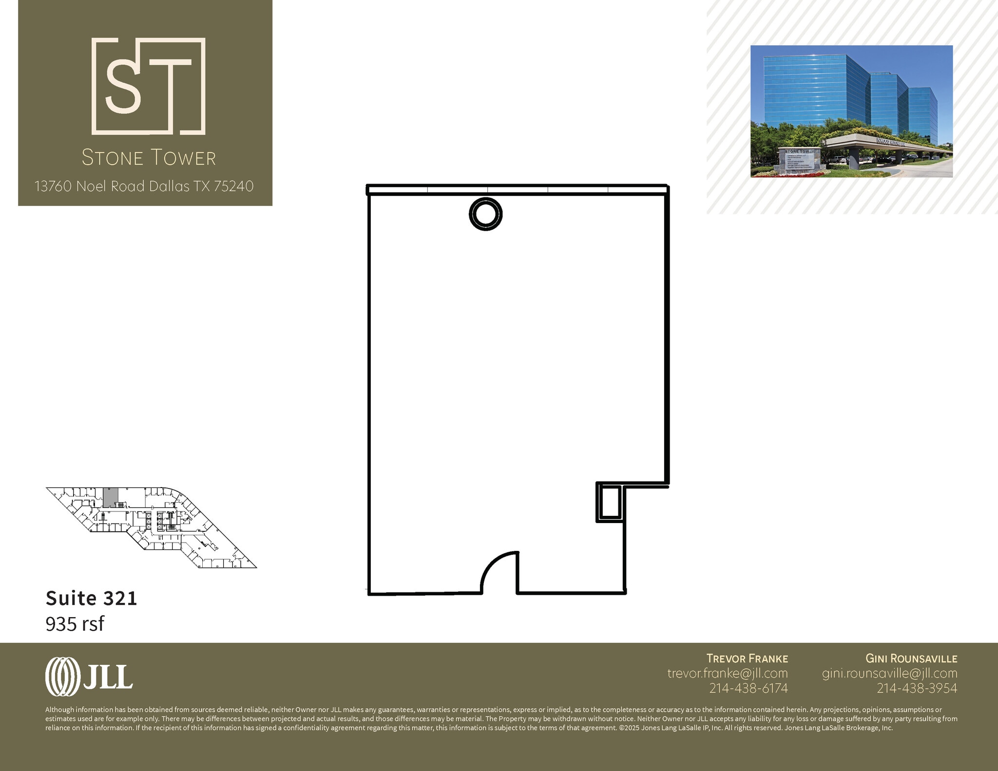 13760 Noel Rd, Dallas, TX à louer Plan d’étage– Image 1 sur 1