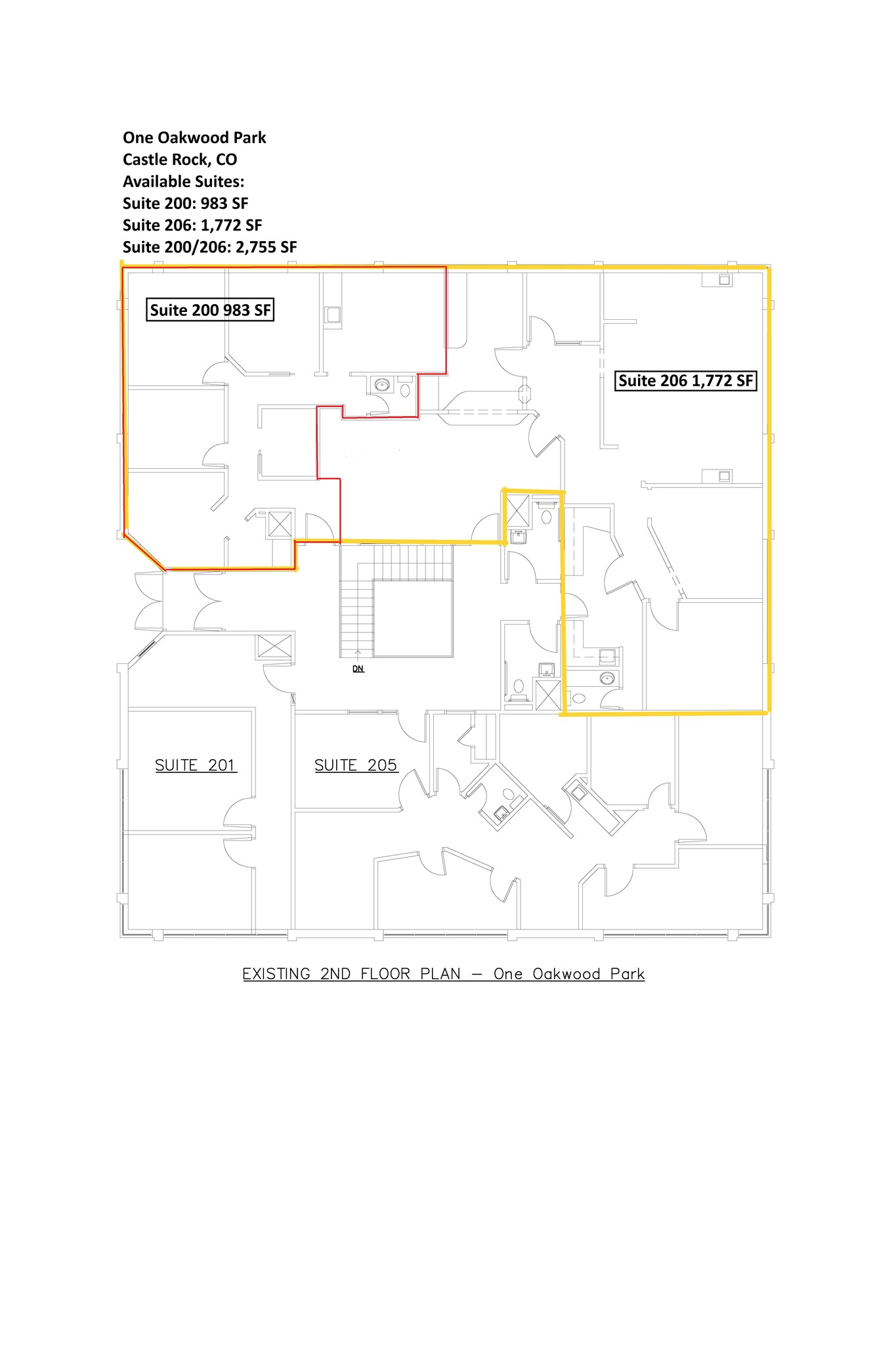 1 Oakwood Park, Castle Rock, CO à louer Plan d’étage– Image 1 sur 11