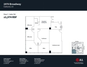 1970 Broadway, Oakland, CA à louer Plan d’étage– Image 1 sur 1