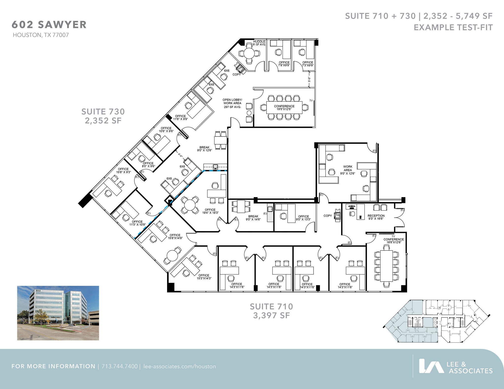 602 Sawyer St, Houston, TX à louer Plan d’étage– Image 1 sur 2