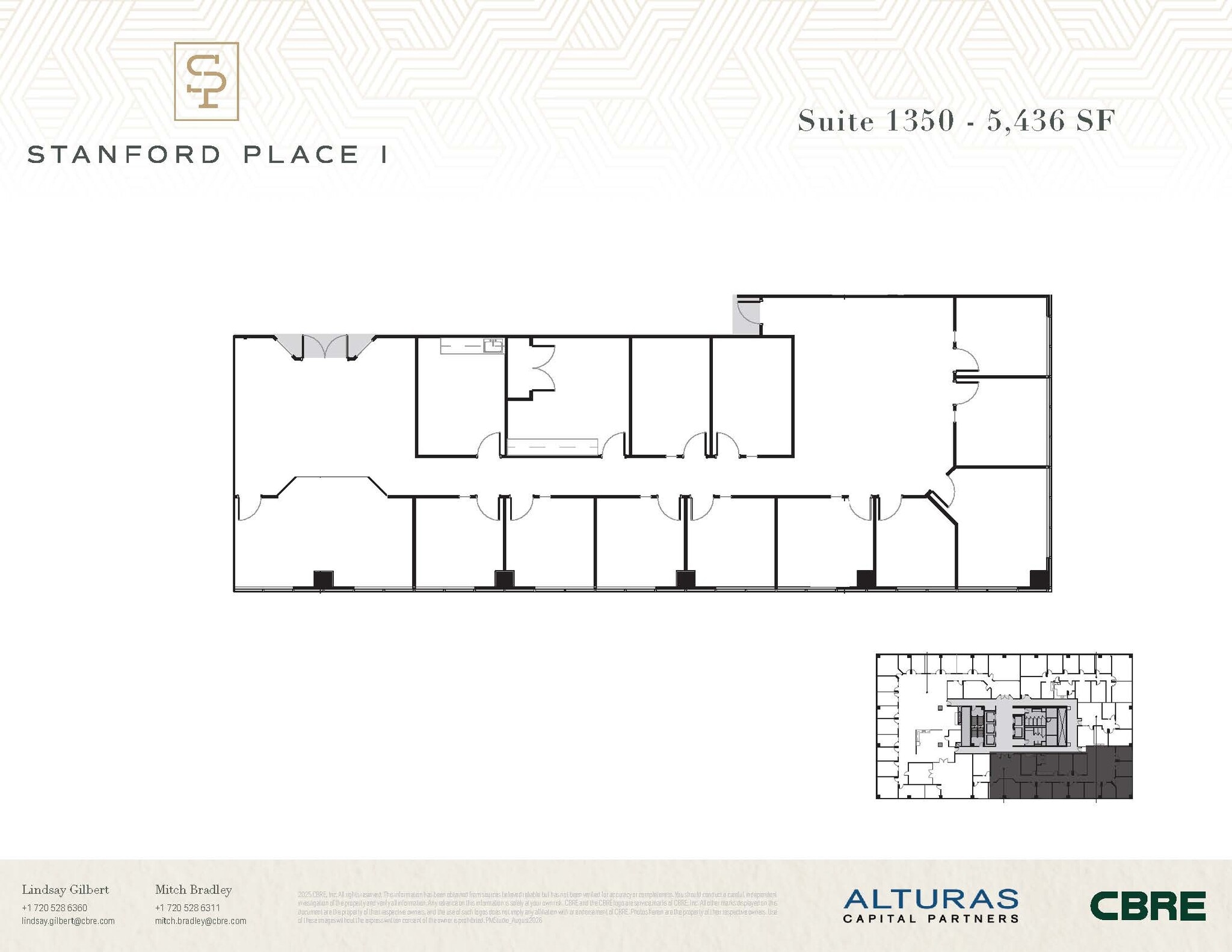 8055 E Tufts Ave, Denver, CO à louer Plan d’étage– Image 1 sur 1