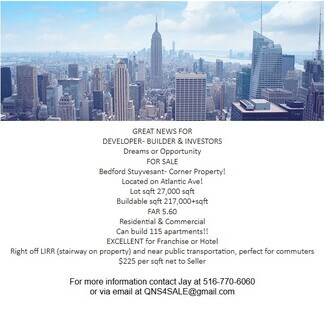 Plus de détails pour 1289-1293 Atlantic Ave, Brooklyn, NY - Terrain à louer