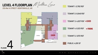 215 NW A St, Bentonville, AR à louer Plan de site– Image 1 sur 1
