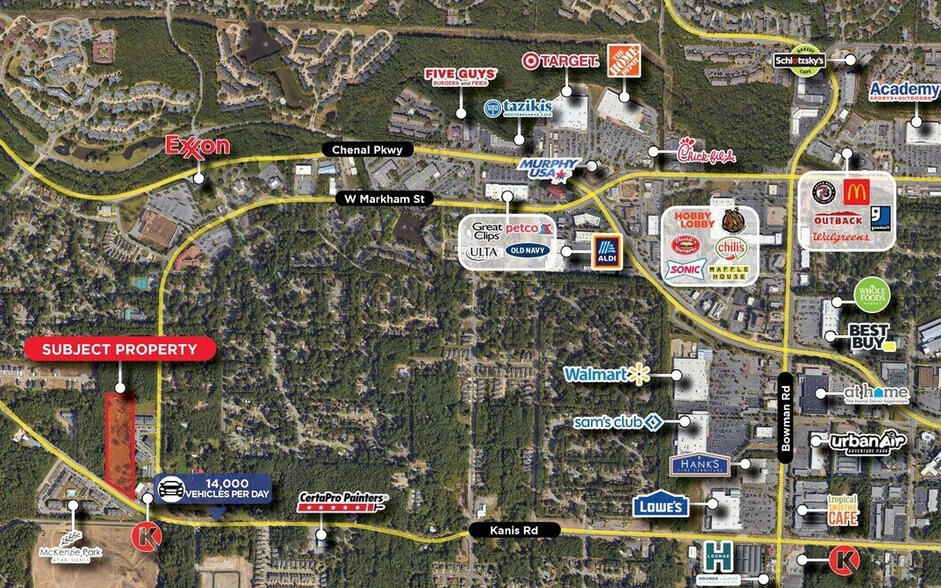 14118 Kanis Rd, Little Rock, AR à louer - Aérien – Image 3 sur 3