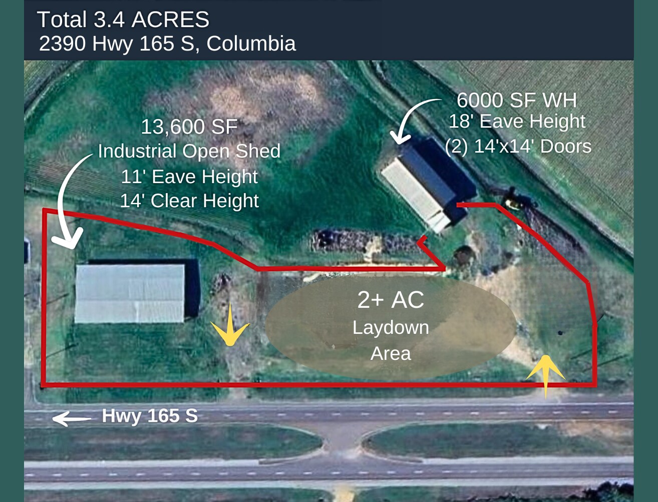 2390 US 165 S, Columbia, LA à louer Aérien– Image 1 sur 6