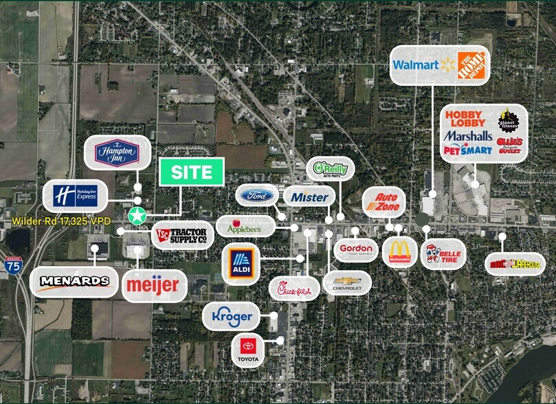 2963 E Wilder Rd, Bay City, MI à louer - Plan de site – Image 3 sur 4