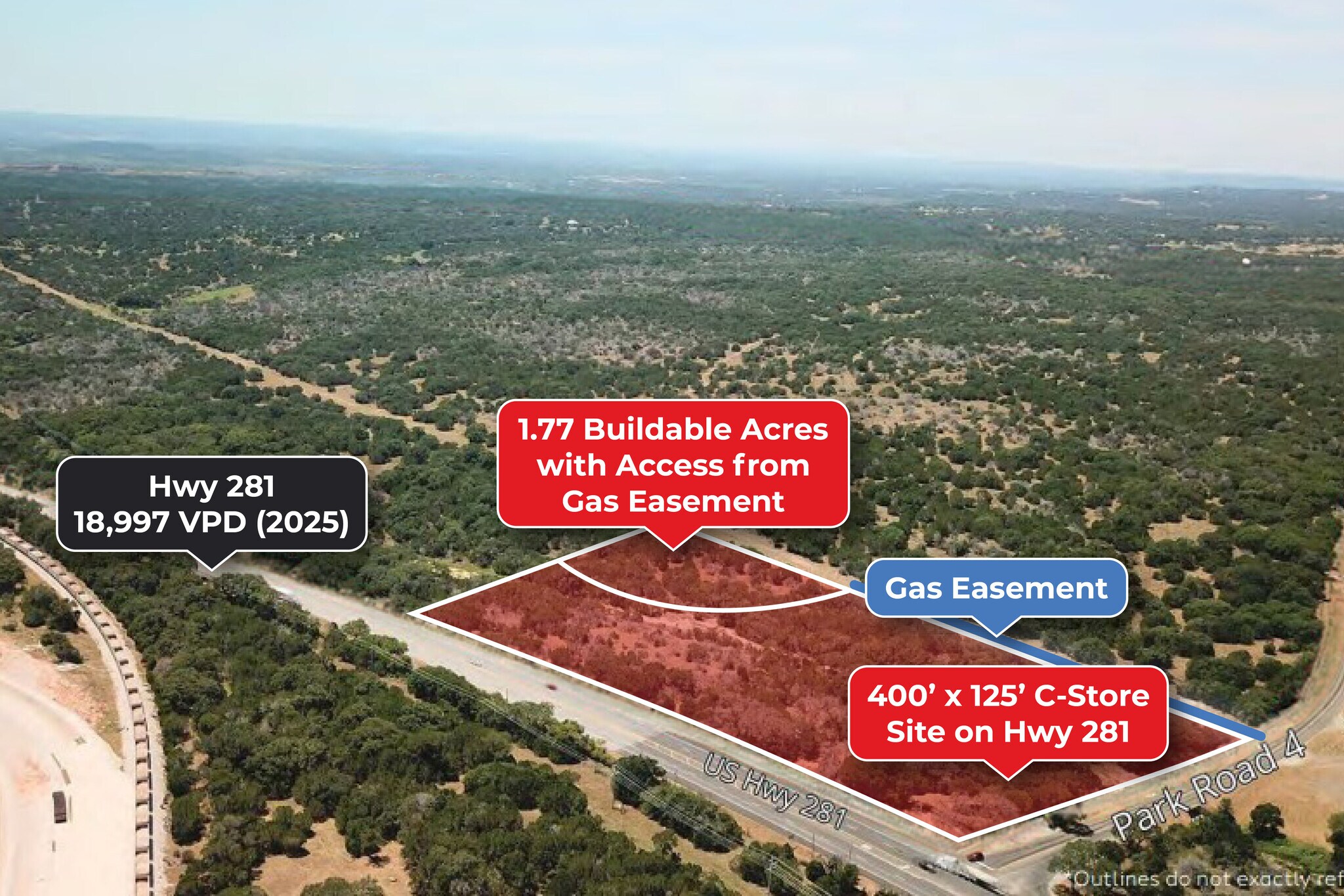 US Hwy 281 & Park Road 4, Burnet, TX à vendre Aérien– Image 1 sur 6