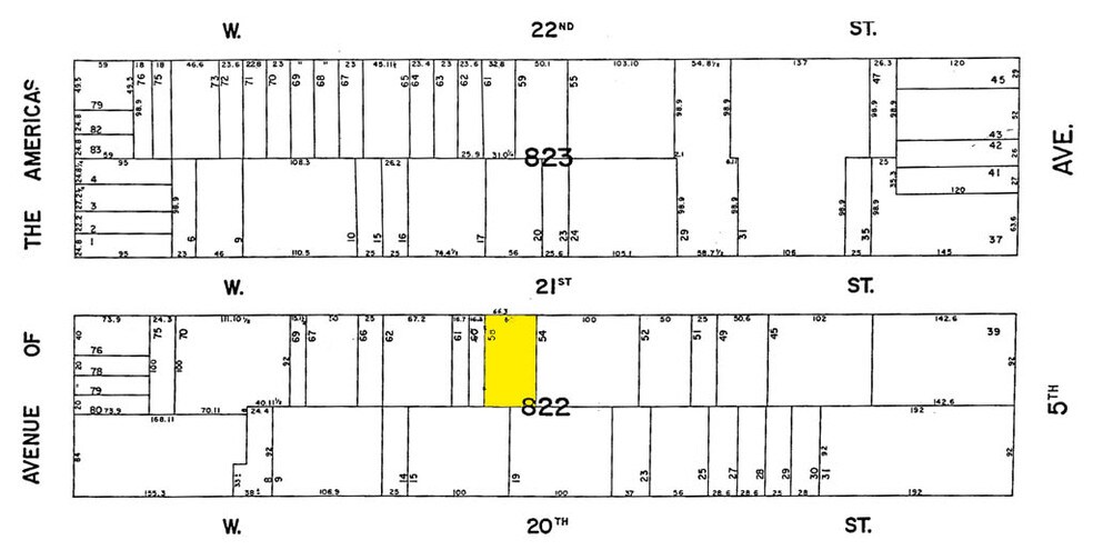 30 W 21st St, New York, NY à louer - Plan cadastral – Image 2 sur 5