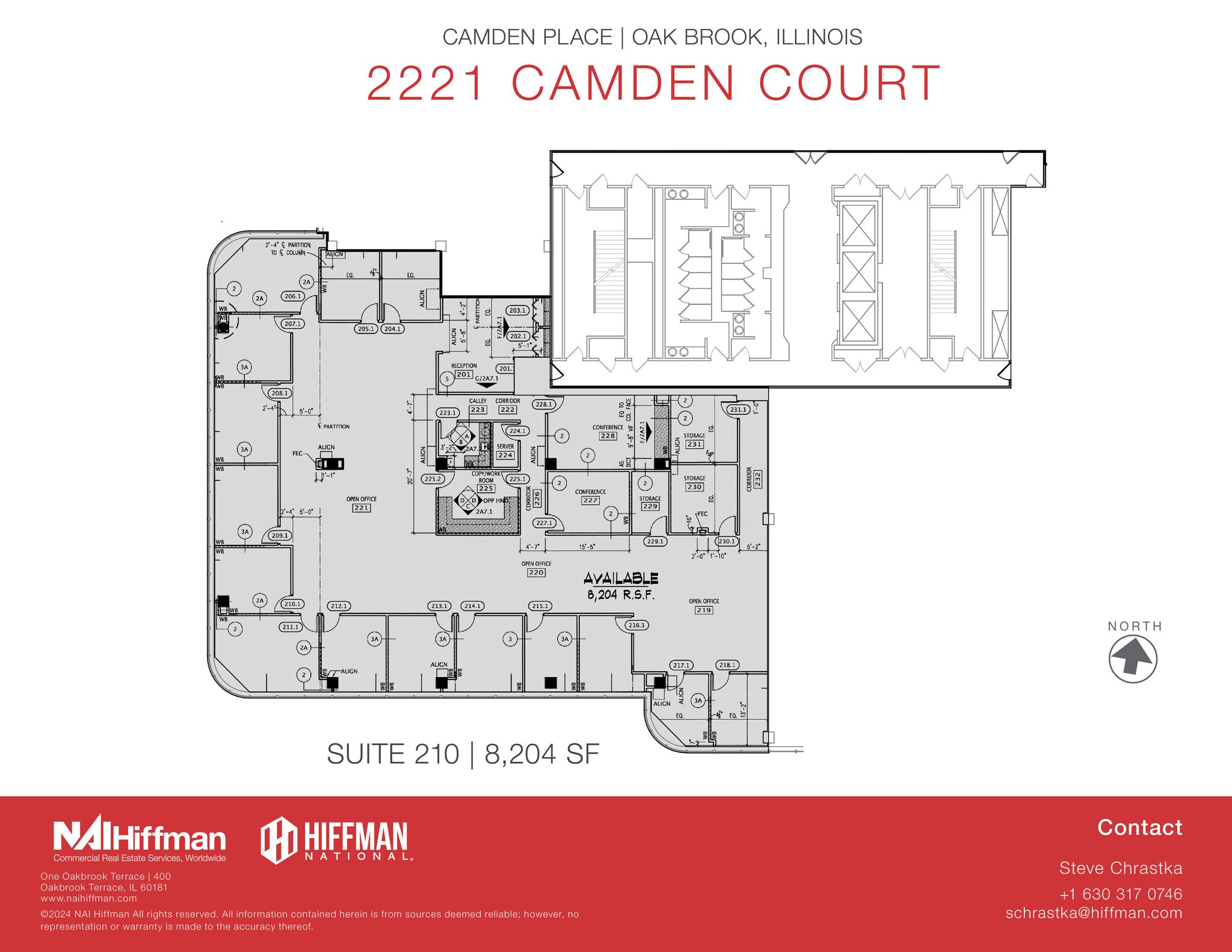 2221 Camden Ct, Oak Brook, IL à louer Plan d’étage– Image 1 sur 2