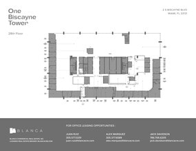 2 S biscayne Blvd, Miami, FL à louer Plan de site– Image 1 sur 1