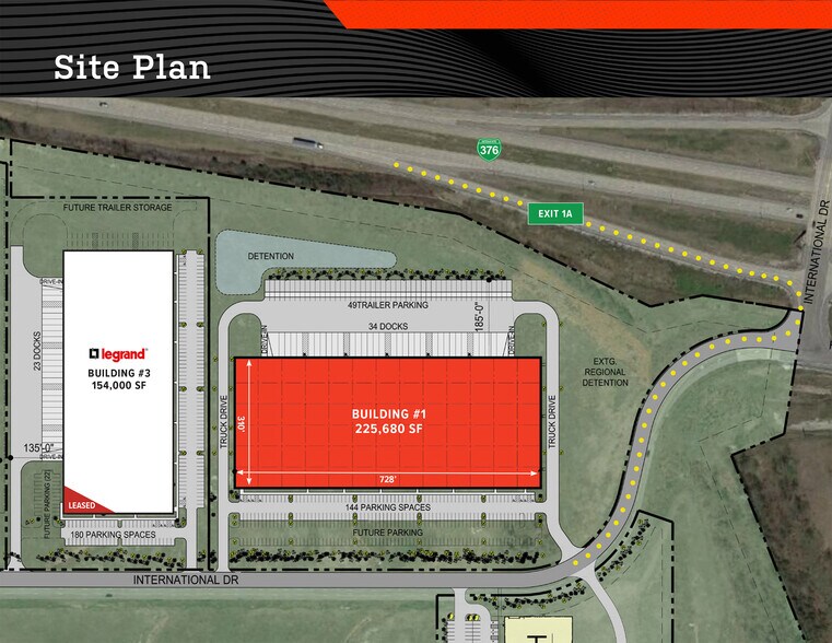 International Dr, Coraopolis, PA à louer - Plan de site – Image 3 sur 4