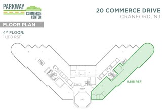 20 Commerce Dr, Cranford, NJ à louer Plan d’étage– Image 1 sur 3