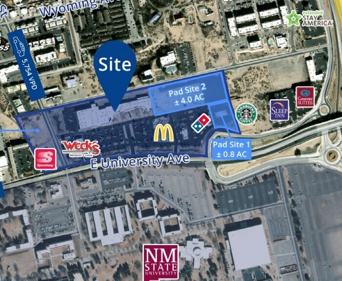 1719 E University Ave, Las Cruces, NM à louer - Photo de l’immeuble – Image 1 sur 1