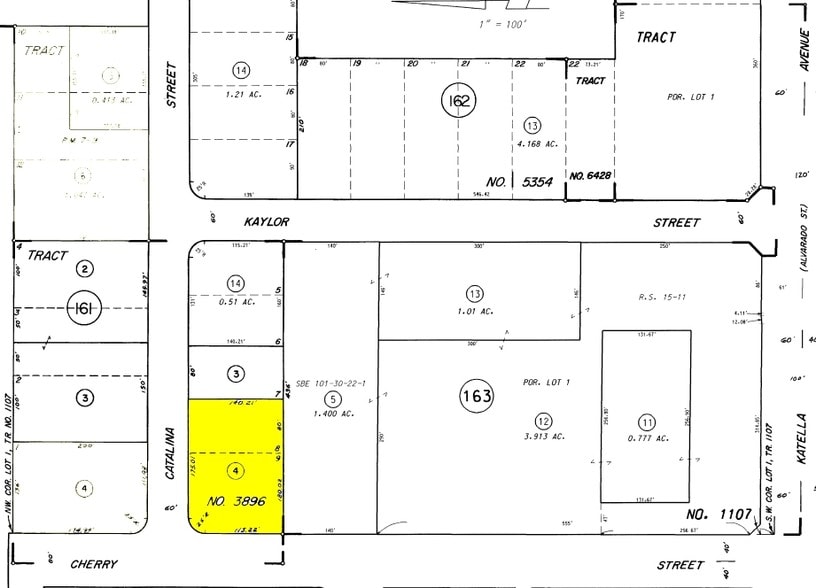 3722 Catalina St, Los Alamitos, CA à vendre - Plan cadastral – Image 2 sur 2