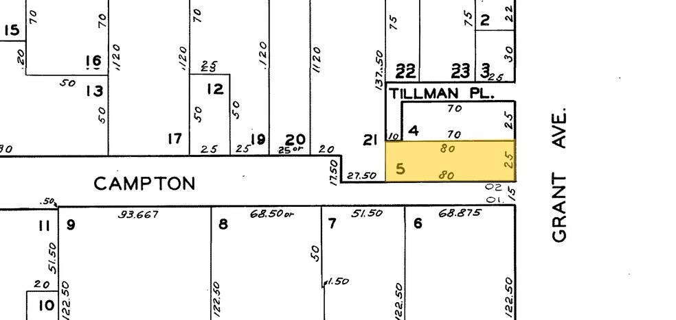 231-233 Grant Ave, San Francisco, CA à louer - Plan cadastral – Image 2 sur 5