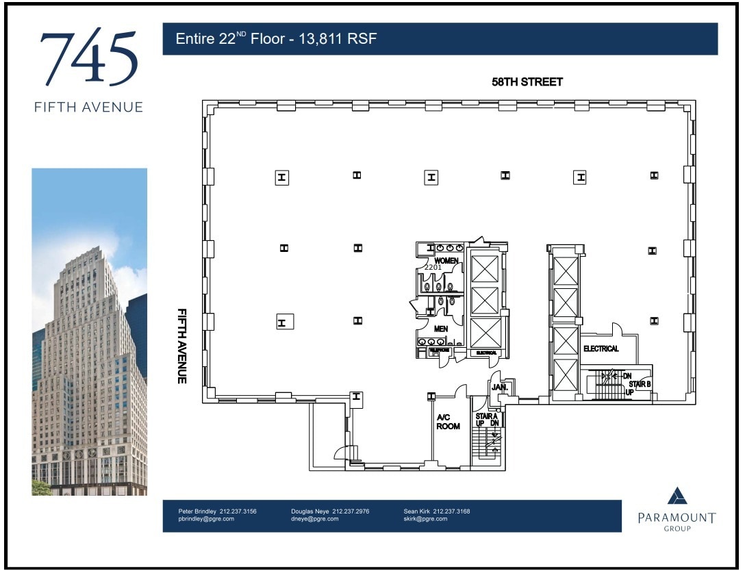 745 Fifth Ave, New York, NY à louer Plan d’étage– Image 1 sur 1