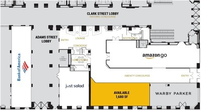 135 S LaSalle St, Chicago, IL à louer Plan d’étage– Image 1 sur 1