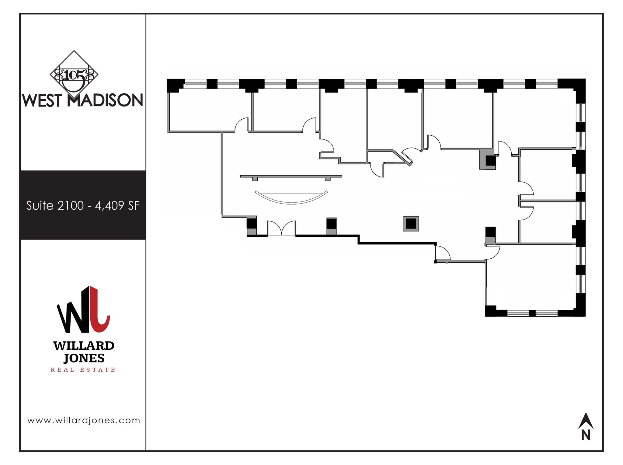 105 W Madison St, Chicago, IL à louer Plan d’étage– Image 1 sur 1