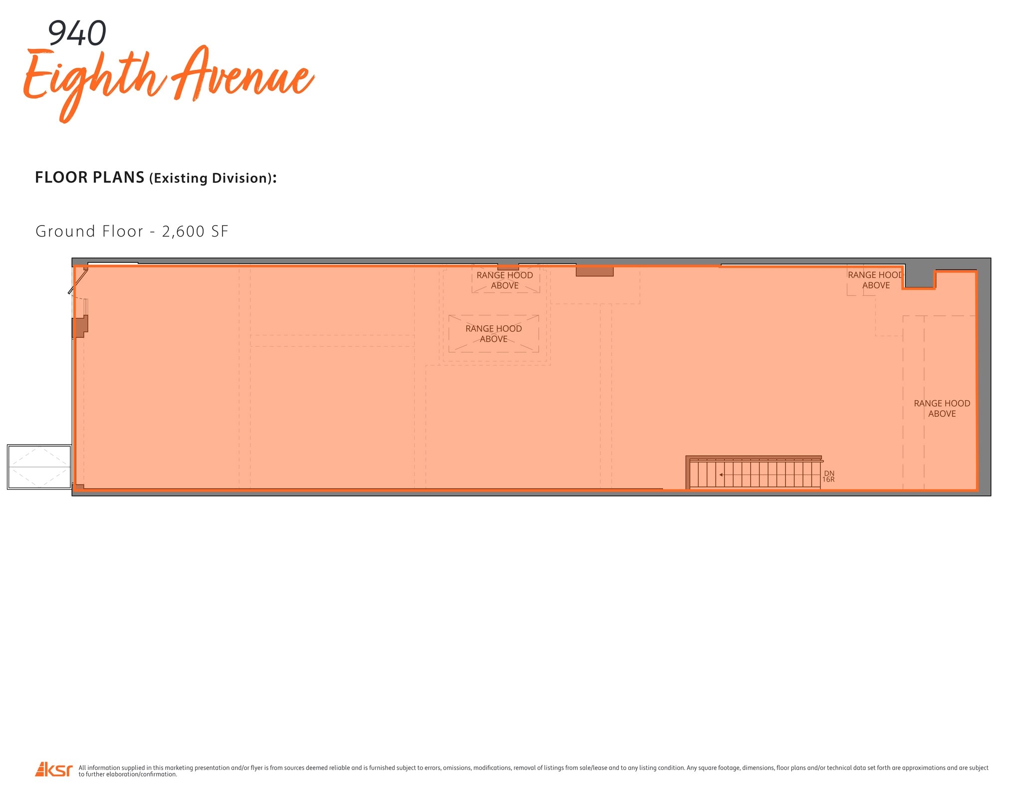 940 Eighth Ave, New York, NY à louer Plan de site– Image 1 sur 3