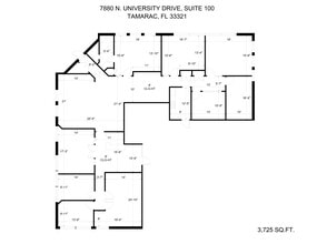 7880 N University Dr, Tamarac, FL à louer Plan de site– Image 1 sur 8