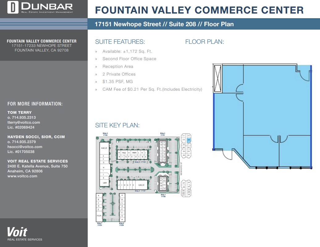 17151 Newhope St, Fountain Valley, CA à louer Plan d’étage– Image 1 sur 1