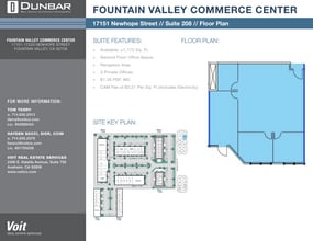 17151 Newhope St, Fountain Valley, CA à louer Plan d’étage– Image 1 sur 1