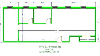 1446 Reynolds Rd, Maumee, OH à louer Plan d’étage– Image 1 sur 1
