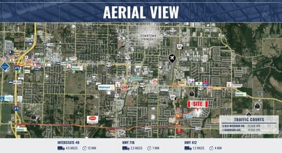 1695 Electric Ave, Springdale, AR - Vue aérienne vue de carte