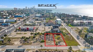 0 W Campeche St, South Padre Island, TX - Vue aérienne  vue de carte - Image1