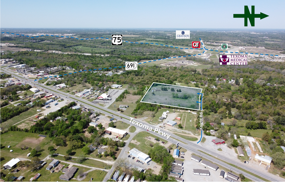 2218 Knight Rd, Denison, TX à louer - Aérien – Image 2 sur 3