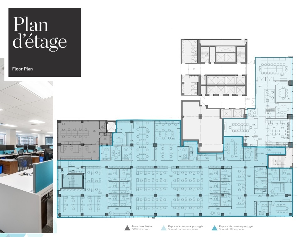 2020 Boul Robert-Bourassa, Montréal, QC à louer Plan d’étage– Image 1 sur 1