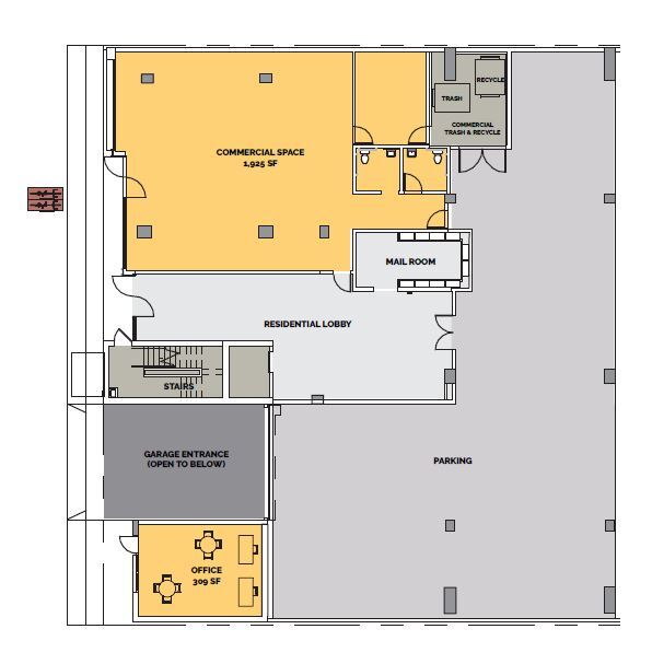 448 W 5th St, San Pedro, CA à louer Plan d’étage– Image 1 sur 1