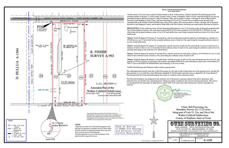1599 E US Highway 180, Breckenridge, TX à vendre - Plan cadastral – Image 2 sur 2