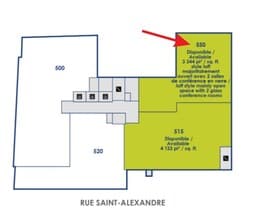 1425-1435 Rue Saint-Alexandre, Montréal, QC à louer Plan d’étage– Image 1 sur 1