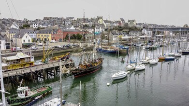 Douarnenez - Vue aérienne vue de carte