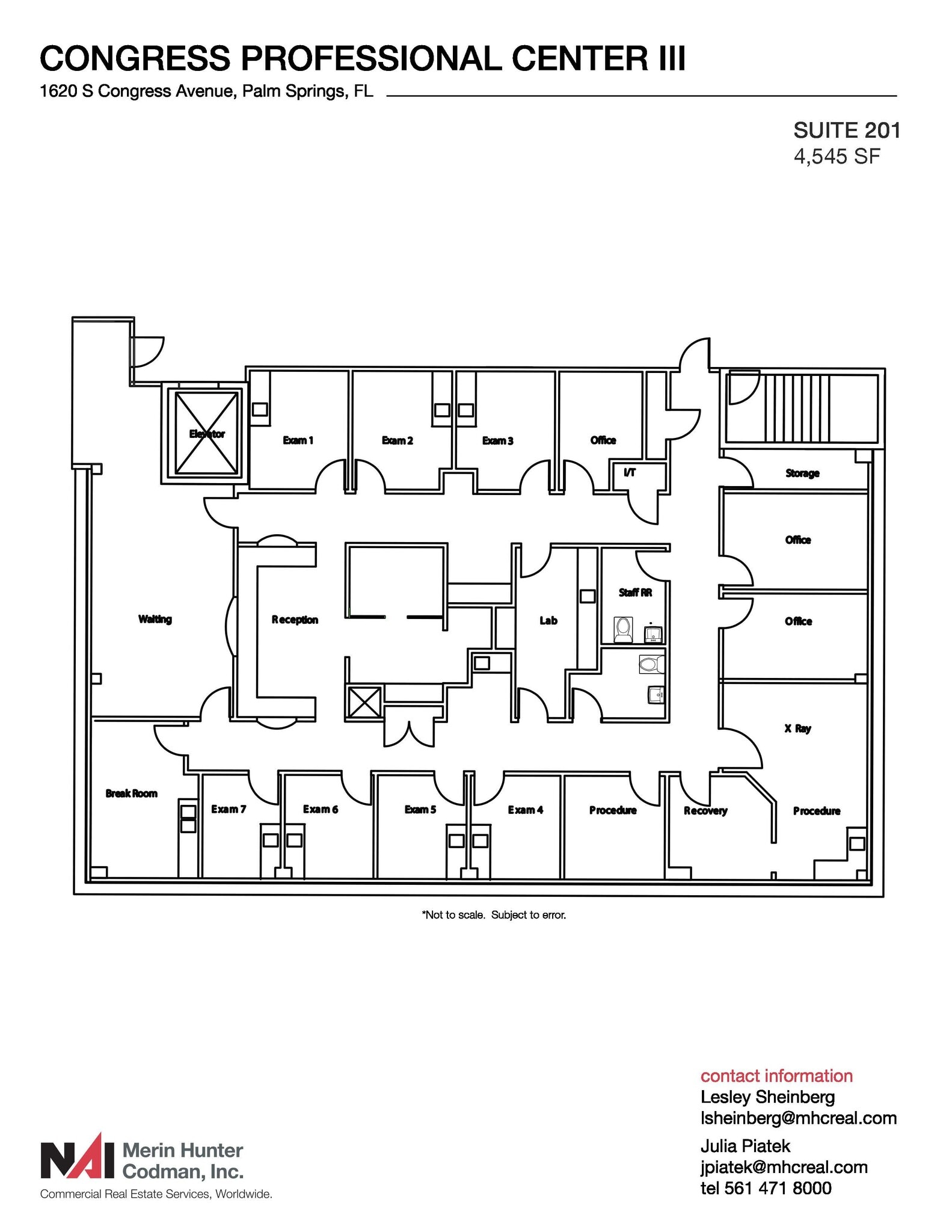 1620 S Congress Ave, Palm Springs, FL à louer Plan d’étage– Image 1 sur 11