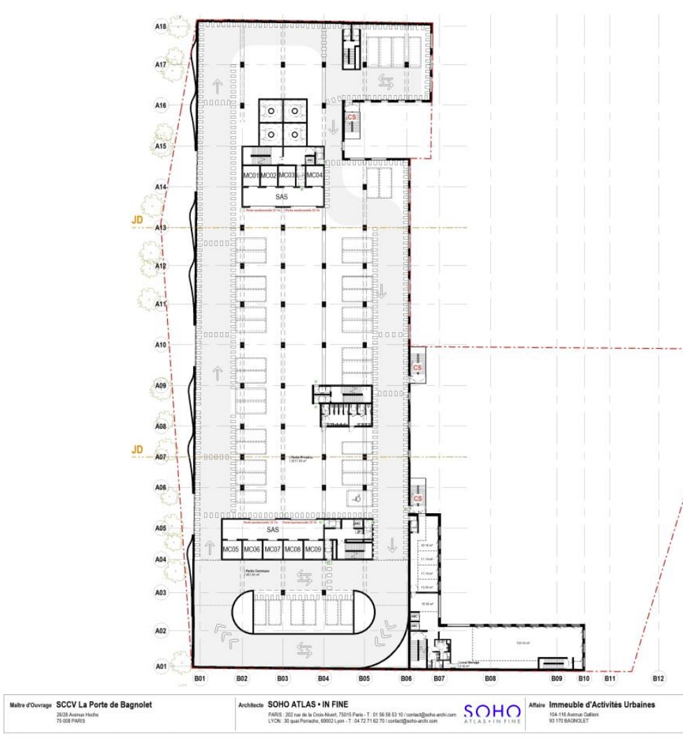 108 Avenue Galliéni, Bagnolet à louer Plan d’étage– Image 1 sur 1
