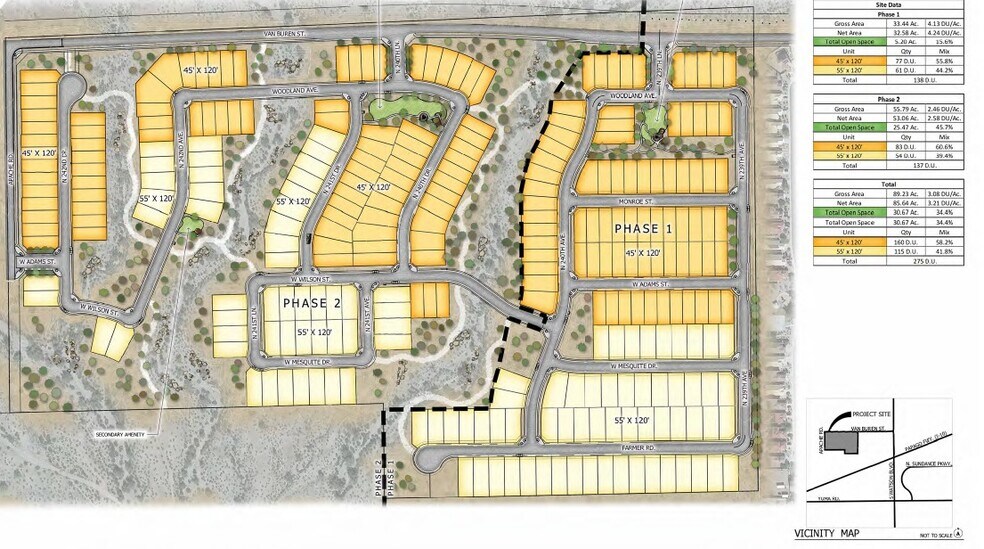 SW Watson Rd & Van Buren Rd, Buckeye, AZ à vendre - Plan de site – Image 2 sur 5